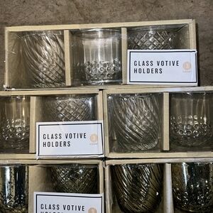 15 Clear Votive Candle Holders